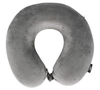 Trespass Memow Coussin de Soutien Confortable en Mousse à mémoire de Forme pour Voyage, Avion, Voiture, Train, Gris, 60 x 30 x 40 cm
