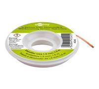 Tresse à dessouder Goobay 1 mm pour enlever la soudure des joints de soudure 1,5 m - cuivre pur, bonne conductivité thermique G
