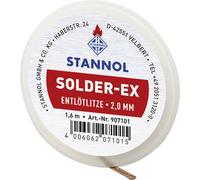 Tresse à dessouder Stannol Solder Ex Longueur 1.6 m Largeur 2.0 mm flux imprégné