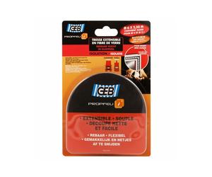 Tresse fibre verre - GEB - Propfeu - D: 6 mm - étanchéité portes fours poêles inserts chaudières