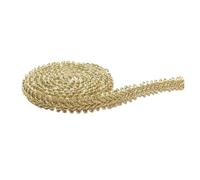 Tresse Garniture Ruban de dentelle tressé or argent, 5 mètres, 8mm, garniture de couture, décoration de fête à domicile, vêtements DIY, courbe balançoire dentelle