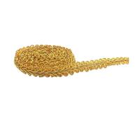 Tresse Garniture Ruban de dentelle tressé or argent, 5 mètres, 8mm, garniture de couture, décoration de fête à domicile, vêtements DIY, courbe balançoire dentelle