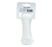 Tresse polypropylène - 8 fuseaux - 3 mm - carotte - 10 m - blanche