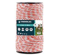 TRESSELEC - Cordon diamètre 3mm - Clôture électrique pour animaux (vache, chèvre, mouton, cheval) - Bobine de 200m - 5 fils inox diamètre 0,20mm et 1 fil cuivre diamètre 0,30mm
