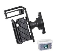 TRESSELEC - Isolateur Multi-Supports - Pour piquets fibre de verre, plastique et fer - Boîte de 35 pièces - Pour Cordons jusqu’à 8mm et Rubans jusqu’à 40mm - Fermeture à clip