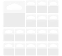 Tressify Lot de 1000 crochets adhésifs en plastique, crochets collants pour suspension, 1,25 in x 1,65 in, pour la maison, le bureau et les présentoirs en magasin