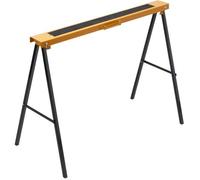 Meister - Tréteau pliable en acier - Capacité 100 kg - 1000×780 mm - Antidérapant - Noir