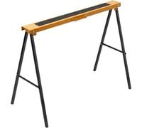 Tréteau Pliable MEISTER, Acier, Charge 100kg, 1000mm Largeur, Noir, Hauteur 780mm