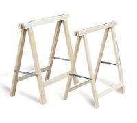 Tréteau pliant frêne 80 x 80 sect.55 x 30 compas zingué pro MERCIER - 418