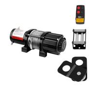 Treuil tout-terrain Expondo MSW - 2 040 kg - 4 500 lbs - 12 V - câble en acier de 15 m - poulie de renvoi incluse