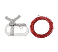 Treuil à Câble pour Couverture de Piscine, 30m Galvanisé à Cliquet | Corps en alliage d'aluminium Ressort en acier inoxydable Câble galvanisé Réutilisable Piscine Spa Baignoire Ovale Ronde