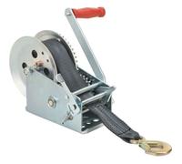 Treuil à main avec sangle - VIDAXL - Capacité 1587 kg - Argent