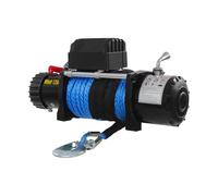 Treuil électrique 12 V, 13500 LBS Treuil moteur Corde en nylon pour quad, SUV, camion, remorque de bateau, SUV Pickup (bleu)