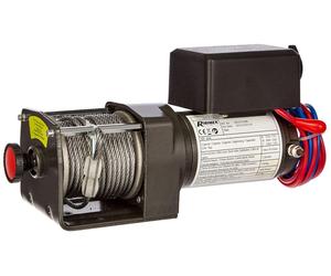 Treuil électrique 12 V, capacité de traction de 2,2 tonnes, câble de 14 mètres, couleur noire