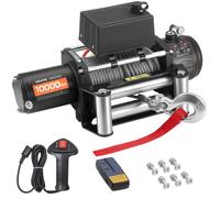 Treuil Électrique 12 V CC 4500 kg-VEVOR-avec Câble en Acier Φ 8,3 mm x 19,8 m-Étanchéité IP55-Télécommande sans Fil et Filaire