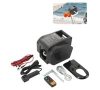 Treuil électrique, 12 V, force de traction de 907 kg, moteur de 280 W, câble en acier de 9,2 m, conception compacte