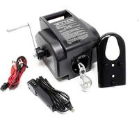 Treuil électrique 12V, 280W, jusqu'à 4990 kg, 1,38 m/min. Treuil électrique avec 10,5 mètres de câble en acier, équipé d'un crochet et d'une télécommande