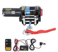 Treuil électrique 12V, capacité de 4500 lbs, câble de 13 mètres. Treuil électrique, treuil motorisé, palan électrique avec télécommande sans fil etmanuelle, idéal pour les SUV de taille moyenne à gran