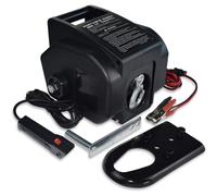 Treuil électrique 2000 LBS (910 kg), 12 V, avec télécommande et câble de 3 m pour le remorquage de voitures et de 4x4, en cas de panne