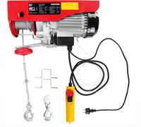 Treuil électrique 400-800kg câble en acier hauteur max. 12m poulie moteur boîtiertélécommande palan électrique