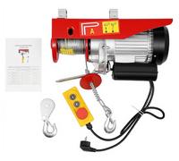 Treuil électrique à câble, modèle PA800 : capacité de charge de 400 à 800 kg, hauteur de levée de 10 mètres, alimentation 220-230V, 1400W, télécommande filaire, prise européenne