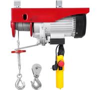 Treuil électrique avec télécommande - capacité de levage de 400 kg - hauteur de levage de 12 m - idéal pour la construction et le jardinage