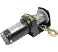 Treuil électrique - Câble - Puissance 0,4 kW - Avec télécommande - Hauteur de levage 6 m - Force de traction horizontale 900 kg - Charge verticale 200 kg - Argent