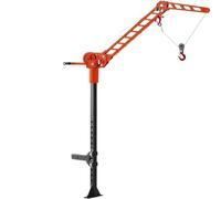 Treuil Électrique Grue montée - Capacité de charge 600 lb, palan d'attelage récepteur 2 pouces, ensemble gambiers levage treuil pivotant à 360 °