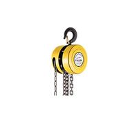 Treuil Électrique Palan à chaîne bloc de 1/2/3 tonnes (2200/4400/6600 LBS) capacité 8/15 pieds hauteur levage Construction en acier rouge jaune(Yellow 3T 60ft)