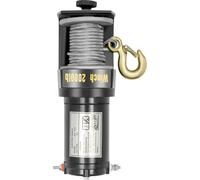 Treuil électrique/palans - 12 V CC - Force de traction de 900 kg - Moteur en cuivre pur - Étanchéité IP67 - Pour VTT, tout-terrain et bateaux/yachts - Gris foncé