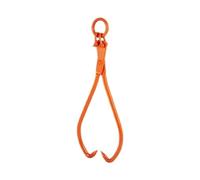 Treuil Électrique Pinces de débardage bûches soulevant l'outil manutention capacité chargement bois d'œuvre en acier robuste(18in 2 Claw Rotary)