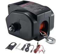 Treuil Électrique pour Bateau-VEVOR-12 V CC 300 W-Treuil Réversible pour Remorque de Bateau 6 m-Charge de Traction 900 kg