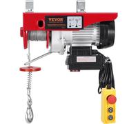 Treuil électrique pour grue 440 lb 328 pi sans fil et télécommande filaire 14 pi