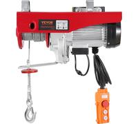Treuil électrique pour grue, capacité 2200 lb, 328 pi sans fil et télécommande filaire 14 pi