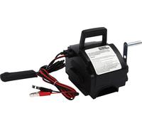 Treuil électrique - Treuil motorisé portable - Câble en acier de 9,2 m - Levage/traction pour voitures, remorques, camions, bateaux - Compact - Noir