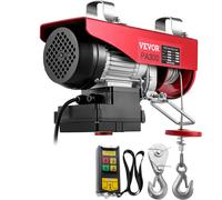 Treuil électrique VEVOR 600 W, palan électrique avec télécommande sans fil, palan électrique à câble, capacité de levage max. 298 kg