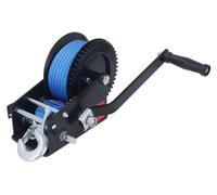 Treuil manuel 1450 kg de capacité - Sangle de 10 m - Acier robuste - Design ergonomique