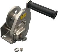 Treuil manuel Berger & Schröter – Force de traction jusqu'à 600 kg – Acier inoxydable – Frein de charge
