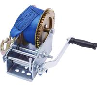 Treuil manuel, capacité de levage de 3500 lbs, construction robuste en acier, bleu