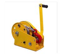 Treuil manuel, dispositif autobloquant bidirectionnel de 1200 LBS Petit treuil manuel Mini treuil à câble métallique avec crochet Frein automatique Outils de levage de grue manuels(1200LBS Bearing)