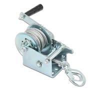 Treuil manuel robuste de 272,2 kg avec fil d'acier de 8 m à cliquet bidirectionnel à cliquet bidirectionnel pour remorques ou remorques de bateaux, équipements personnels de motomarine et de pelouse
