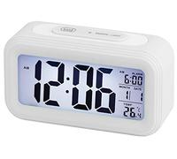 HORLOGE NUMÉRIQUE AVEC ALARME ET THERMOMÈTRE TREVI SL 3068 S BLANC