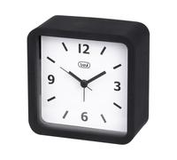 Trevi SL 3820 Réveil avec Grand Cadran, Finition caoutchoutée et Coque Silicone Antichoc, Mouvement Silencieux Balayage, accroché au Mur, Noir