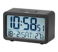 Trevi SLD 3P60 Horloge numérique avec Grand écran rétroéclairé et thermomètre, réveil programmable, Fonction Snooze et Fonction minuteur, Noir