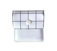 TRgqify-KM Mini cendriers Sac cendrier de Poche Portable en Plein air Fumer Cigarette Cigare cendrier Fumer Cigare Cendres Sac de Rangement Voyage (Color : White)