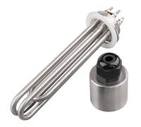 Tri-Clamp DN50 Radiateur électrique 220 V 3000 W Diamètre 59,6 mm avec couvercle en acier inoxydable et anneau en silicone