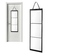 Tri Fold Full Length Mirror, Shatterproof Glass With Handle For Travel | Foldable Three Panel Design Offers Wide Viewing With Carry Handle And Shatterproof Glass For Dorm Makeup Dance Gym Travel