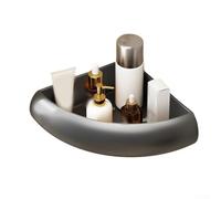 Triangle 23 x 23 cm en aluminium facile à nettoyer Triangle 23 x 23 cm | Maximise l'espace vertical, s'adapte aux coins étroits, idéal pour les petites salles de bains, balcons et cuisines
