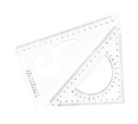 Triangle de Mesure Élève, Lot de 2 Set de Set, pour Dessin et Traçage
