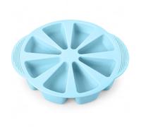 Triangle Silicone Pie Mold, Scone Pans for Baking (Blue) | Baking Molds with 8-Cavity, for Cornbread Brownies Muffins and Soap Mould, Home Family Brunch Holiday Dessert